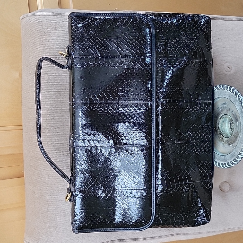 Vintage 80's snakeskin bag